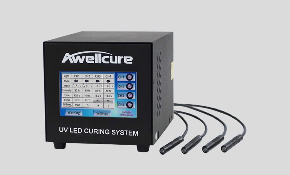 4 Channels UV Spot Curing System-Touch Screen Operation